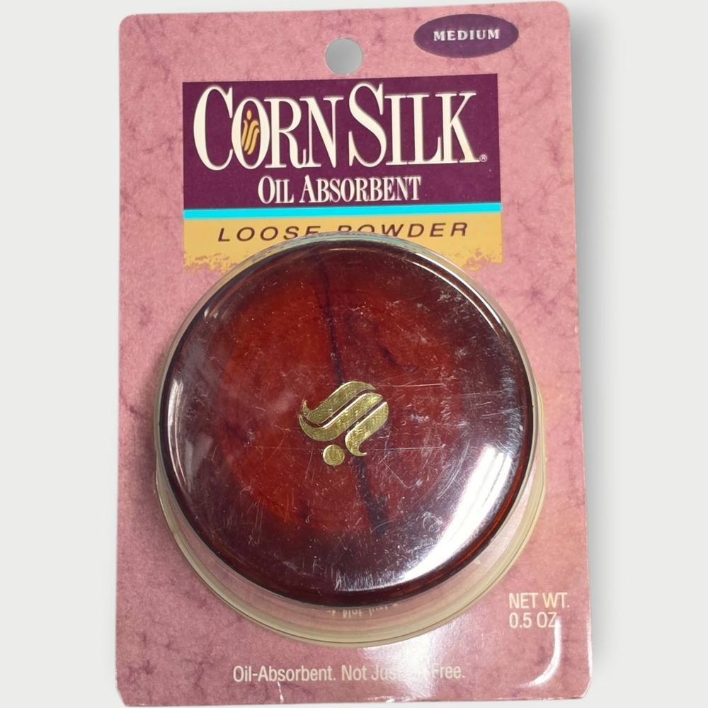 Vintage CornSilk Oil Absorbent Loose Powder Medium 0.5 oz Sealed NEW OLD STOCK
